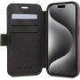 Preklopna futrola Guess 4G Metal Logo za iPhone 15 Pro Max - smeđa