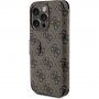 Preklopna futrola Guess 4G Metal Logo za iPhone 15 Pro Max - smeđa