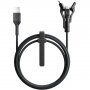 Nomad Kevlar univerzalni pleteni kabel PD 100 W USB-A / USB-C / Lightning / mikro USB za iPhone / iPad / MacBook / AirPods - 1,5 m - crna