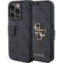 Preklopna futrola Guess 4G Metal Logo za iPhone 15 Pro - siva