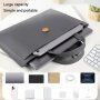 Elegantna torba s gumbom za zatvaranje za MacBook do 16" - crna