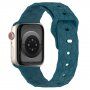 Silikonski remen s geometrijskim uzorkom za Apple Watch 41 mm / 40 mm / 38 mm - tirkiz