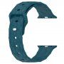 Silikonski remen s geometrijskim uzorkom za Apple Watch 41 mm / 40 mm / 38 mm - tirkiz
