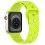 Silikonski remen s geometrijskim uzorkom za Apple Watch 41 mm / 40 mm / 38 mm - neonska zelena