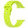 Silikonski remen s geometrijskim uzorkom za Apple Watch 41 mm / 40 mm / 38 mm - neonska zelena
