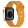 Silikonski remen s geometrijskim uzorkom za Apple Watch 41 mm / 40 mm / 38 mm - boja senfa