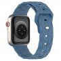 Silikonski remen s geometrijskim uzorkom za Apple Watch 41 mm / 40 mm / 38 mm - plava