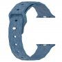 Silikonski remen s geometrijskim uzorkom za Apple Watch 41 mm / 40 mm / 38 mm - plava