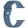 Silikonski remen s geometrijskim uzorkom za Apple Watch 41 mm / 40 mm / 38 mm - plava