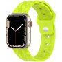 Silikonski remen s geometrijskim uzorkom za Apple Watch 41 mm / 40 mm / 38 mm - neonska zelena