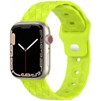 Silikonski remen s geometrijskim uzorkom za Apple Watch 41 mm / 40 mm / 38 mm - neonska zelena