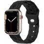 Silikonski remen s geometrijskim uzorkom za Apple Watch 41 mm / 40 mm / 38 mm - crna