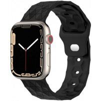 Silikonski remen s geometrijskim uzorkom za Apple Watch 41 mm / 40 mm / 38 mm - crna
