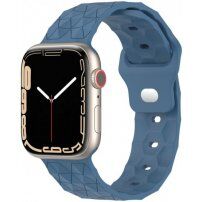 Silikonski remen s geometrijskim uzorkom za Apple Watch 41 mm / 40 mm / 38 mm - plava