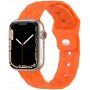 Silikonski remen s geometrijskim uzorkom za Apple Watch 41 mm / 40 mm / 38 mm - narančasta