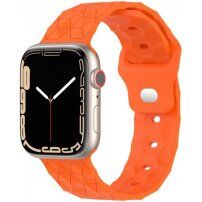 Silikonski remen s geometrijskim uzorkom za Apple Watch 41 mm / 40 mm / 38 mm - narančasta