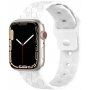 Silikonski remen s geometrijskim uzorkom za Apple Watch 41 mm / 40 mm / 38 mm - bijela