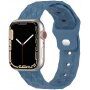 Silikonski remen s geometrijskim uzorkom za Apple Watch Ultra 49 mm / 45 mm / 44 mm / 42 mm - plava