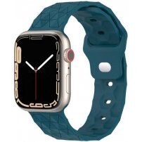 Silikonski remen s geometrijskim uzorkom za Apple Watch Ultra 49 mm / 45 mm / 44 mm / 42 mm - tirkiz