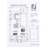 JIAFA magnetna servisna podloga za popravak iPhone 11 Pro - bijela