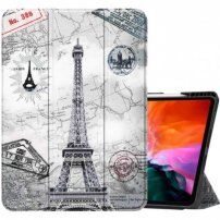 Futrola sa prostorom za Apple Pencil i funkcijom uspavljivanja za iPad Air 4 (2020) / Air 5 (2022) / Pro 11" (2018) - Eiffelov toranj