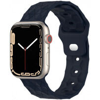 Silikonski remen s geometrijskim uzorkom za Apple Watch Ultra 49 mm / 45 mm / 44 mm / 42 mm - tamno plava