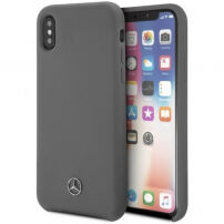 Mercedes Silicon case Lining maskica za iPhone X / XS - Siva