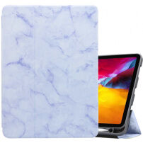 Mramorna futrola sa prostorom za Apple Pencil za iPad Pro 11" (2018-2022) - ljubičasto