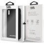 Karl Lagerfeld Silver Logo Silicone Case maskica za iPhone XR - crna