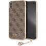 Guess Charms Hard case maskica za iPhone XS Max - Smeđa