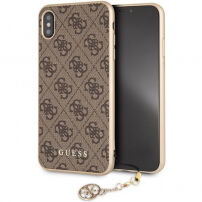 Guess Charms Hard case maskica za iPhone XS Max - Smeđa