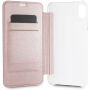 Guess PU Leather Book Case Iridescent futrola za iPhone XS Max - Ružičasto-zlatna