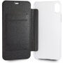 Guess PU Leather Book Case Iridescent futrola za iPhone XR - crna
