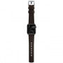 Nomad Active Pro hidrofobni kožni remen za Apple Watch Ultra 49mm / 46mm / 45mm / 44mm / 42mm - smeđe-srebrna