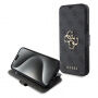 Preklopna futrola Guess 4G Metal Logo za iPhone 15 Plus - siva