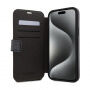 Preklopna futrola Guess 4G Metal Logo za iPhone 15 Plus - siva