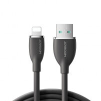 JOYROOM SA29-AL3 USB-A / Lightning silikonski kabel za punjenje i prijenos podataka za iPhone / iPad / iPod / AirPods - 2 m - crna