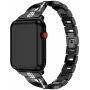 Metalni remen s kamenčićima za Apple Watch Ultra 49 mm / 45 mm / 44 mm / 42 mm - crna