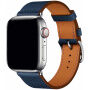 Kožni remen za Apple Watch 42mm / 41mm / 40mm / 38mm - tamno plava