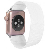Najlonska remen za navući za Apple Watch Ultra 49mm / 46mm / 45mm / 44mm / 42mm - bijeli