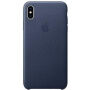 Originalna Apple kožna futrola za iPhone XS Max - ponoćno-plava
