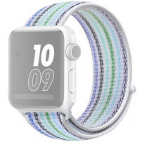 Najlonski remen s prugama za Apple Watch 42mm / 41mm / 40mm / 38mm - plavo-zeleni