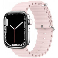 Silikonski ocean remen za Apple Watch 42mm / 41mm / 40mm / 38mm - svijetlo ružičasti