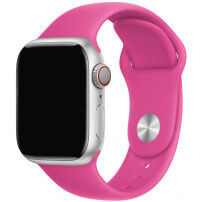 Silikonska traka s kraćom i dužom kopčom za Apple Watch Ultra 49mm / 46mm / 45mm / 44mm / 42mm - fuksija