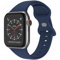 Silikonski remen sa leptir kopčom za Apple Watch 42mm / 41mm / 40mm / 38mm - tamno plavi