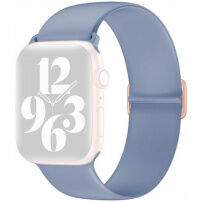 Silikonski remen s kliznom kopčom za Apple Watch Ultra 49mm / 46mm / 45mm / 44mm / 42mm - plavo-siva