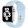 Silikonski remen sa uzorkom cvijeća za Apple Watch Ultra 49mm / 46mm / 45mm / 44mm / 42mm - pastelno plava