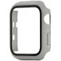 Silikonski remen sa futrolom sa kaljenim staklom za Apple Watch 38mm - sivi
