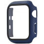 Silikonski remen sa futrolom sa kaljenim staklom za Apple Watch 42mm - tamno plavi
