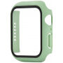 Silikonski remen sa futrolom sa kaljenim staklom za Apple Watch 41mm / 40mm - pastel zelena